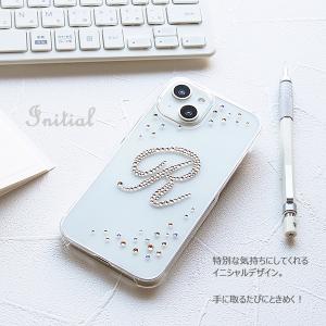 スマホケース スワロフスキー イニシャルデコ ...の詳細画像5