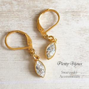 SWAROVSKI（スワロフスキー） ピアス ワイヤーフック リーフ型