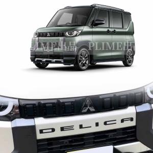 三菱 新型 デリカミニ エンブレム ボンネット ロゴ カーロゴ装飾 フロントグリル 上 ステッカー エンジン装飾 ボンネットロゴマーク