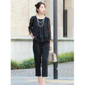 パンツドレス セレモニー パンツスタイル 結婚式 二次会 親族 卒業式 卒園式 入学式 七五三 母 ...