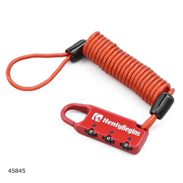 Daytona (デイトナ) HB DLK120R ダイヤルロック カール レッド/1200mm  ...