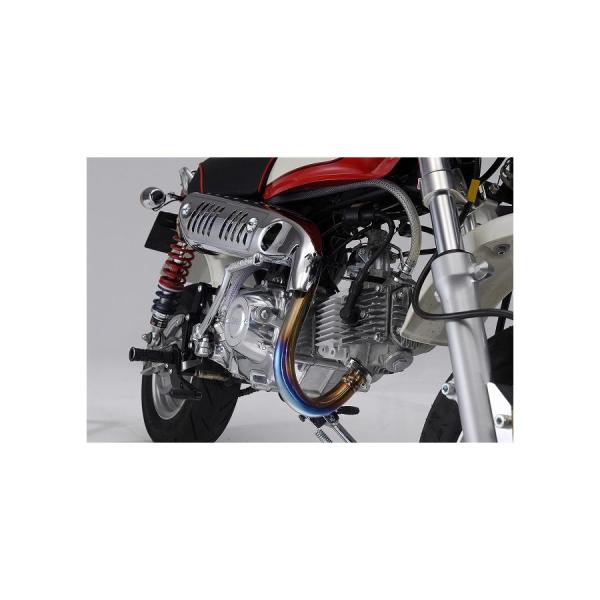 OVER RACING (オーバーレーシング) 手曲チタンアップマフラー MONKEY 13-01-...