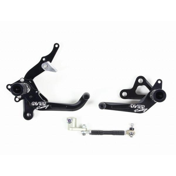 OVER RACING (オーバーレーシング) バックステップ  ブラック APE50/100 -0...