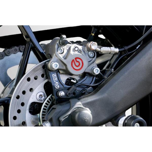 OVER RACING (オーバーレーシング) Rキャリパーサポート ブラック ブレンボ2P/84m...