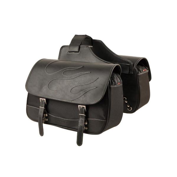 デグナー ナイロンダブルサドルバッグ ブラック NB-4FB