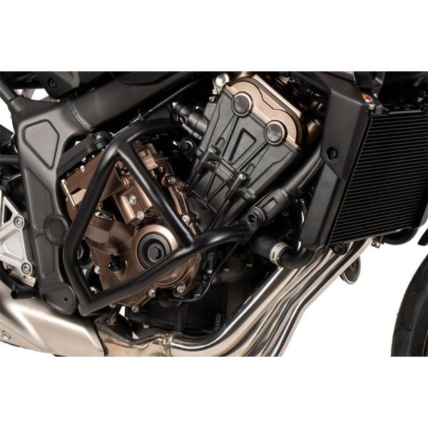 ヘプコ&amp;ベッカー エンジンガード ソリッド ブラック CB650R E-Clutch 24 5029...