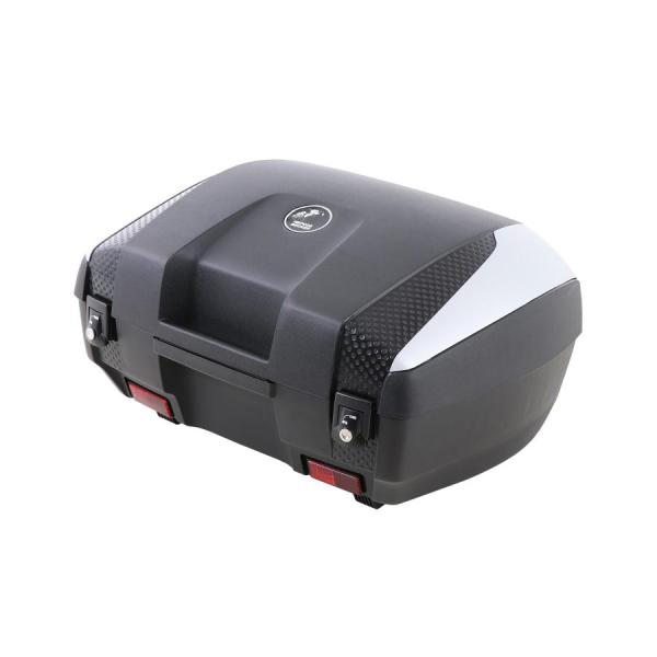 ヘプコ&amp;ベッカー トップケース ジュニアフラッシュ 55 ブラック/シルバー 610047 00 0...