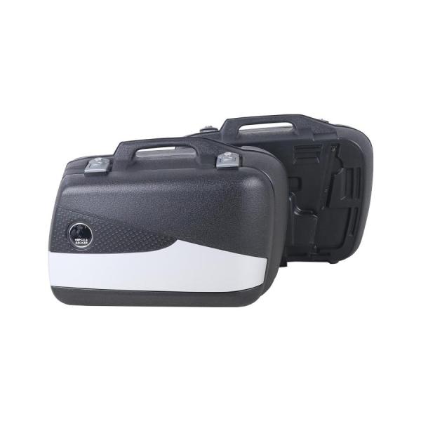 ヘプコ&amp;ベッカー サイドケース ジュニアフラッシュ 30 左右セット ブラック/シルバー 61023...