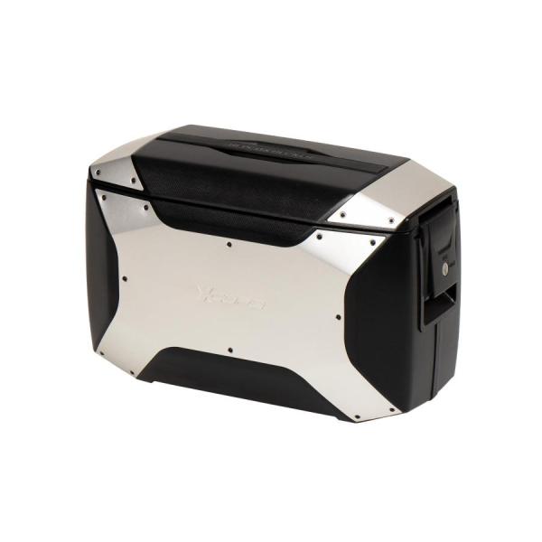 ヘプコ&amp;ベッカー サイドケース Xコア C-Bowサイドキャリア用 片側のみ ブラック/シルバー 6...