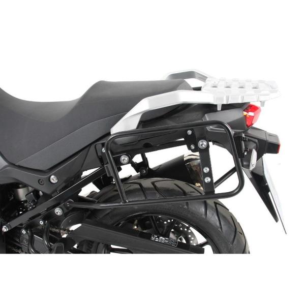 ヘプコ&amp;ベッカー サイドキャリア Lock-it ブラック V-Strom650/XT 650353...