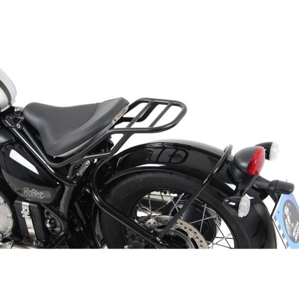 ヘプコ&amp;ベッカー リアキャリア(トップケース不可) ブラック ボンネビル Bobber 654755...