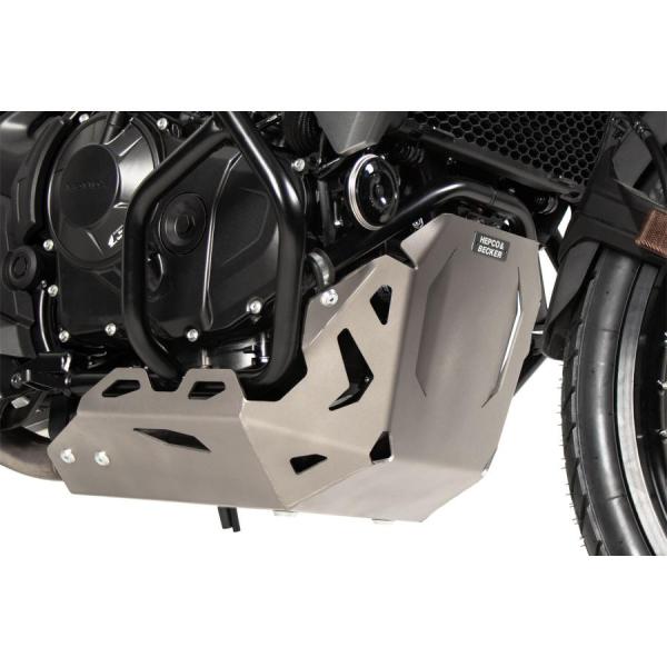 ヘプコ&amp;ベッカー スキッドプレート シルバー XL750 Transalp 8109539 00 1...