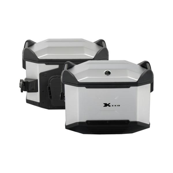 [特価品]ヘプコアンドベッカー XCEED サイドケースセット シルバー HBS-XCD-SS-S