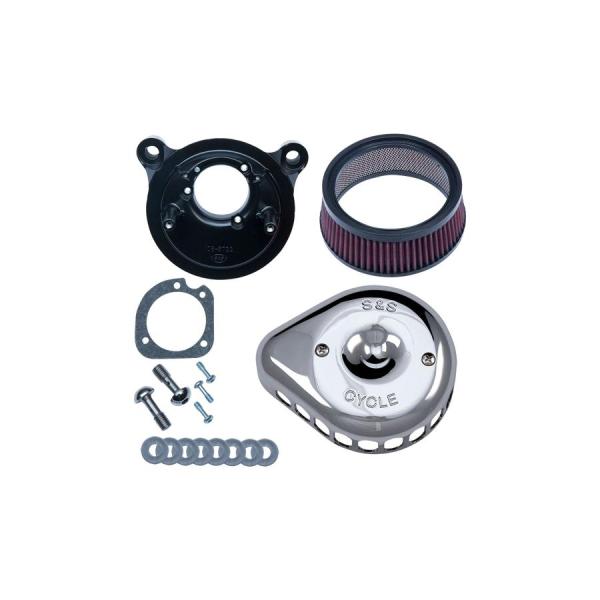 S&amp;S (エスアンドエスサイクル) ステルス エアクリーナーキット ミニティアドロップ クローム ツ...
