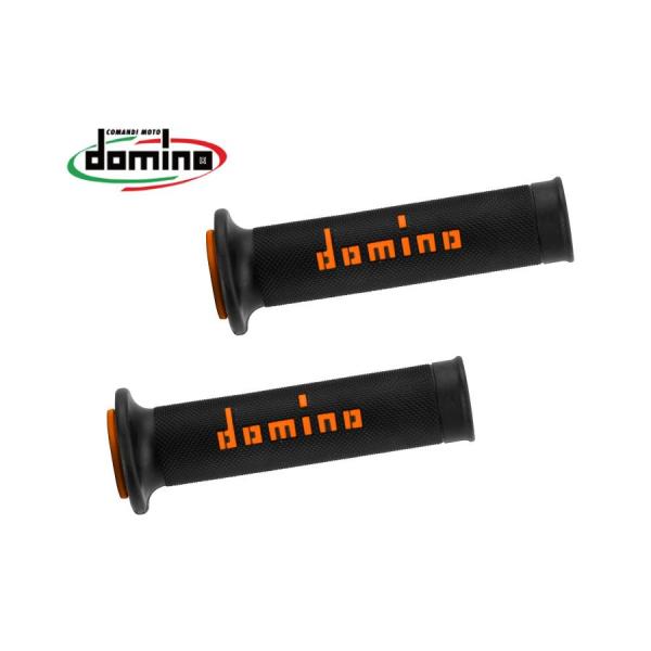 domino (ドミノ) グリップ レースタイプ ブラックXオレンジ A01041C4540