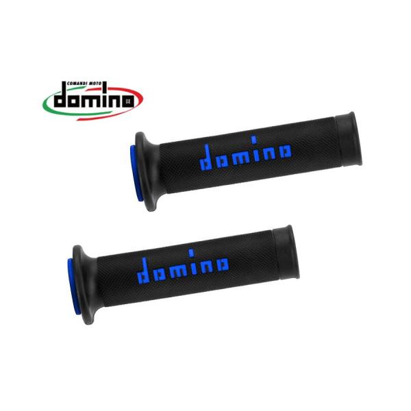 domino (ドミノ) グリップ レースタイプ ブラックXブルー A01041C4840