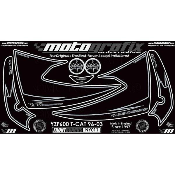 モトグラフィックス ボディパッド FRONT YZF600 THUNDER CAT 96-03 MT...