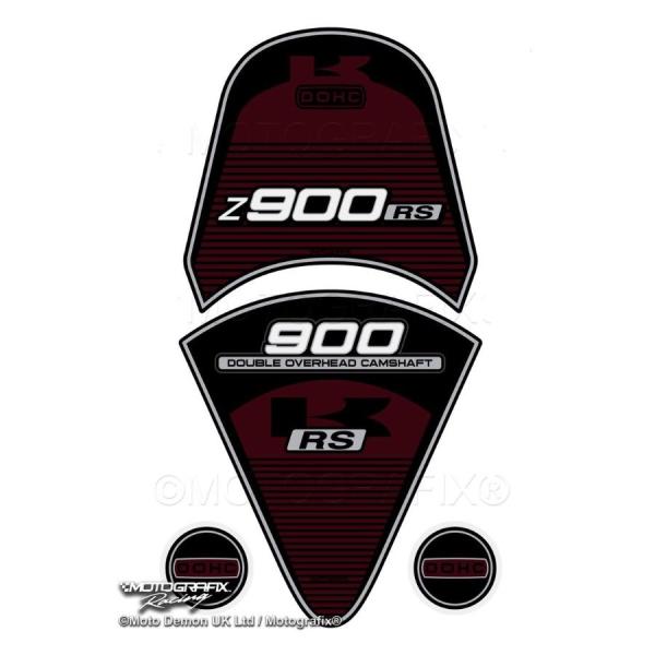 [特価品]モトグラフィックス タンクパッド＆リアテール BRN/BLK Z900RS 17-20 M...