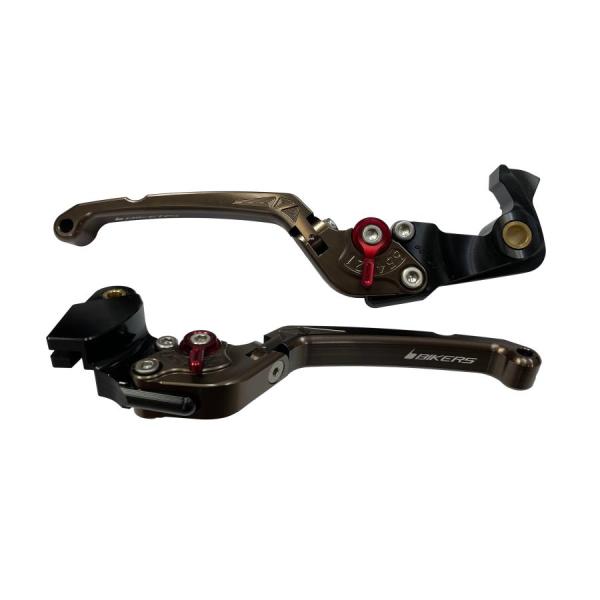 BIKERS (バイカーズ) レバーセット 可倒式 フラットタイプ チタン Z900RS  ZX-6...