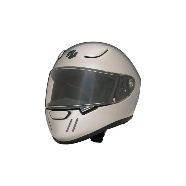 [特価品]ジーロット ブレードランナー フルフェイスヘルメット ソリッド シルバー Sサイズ 55-...