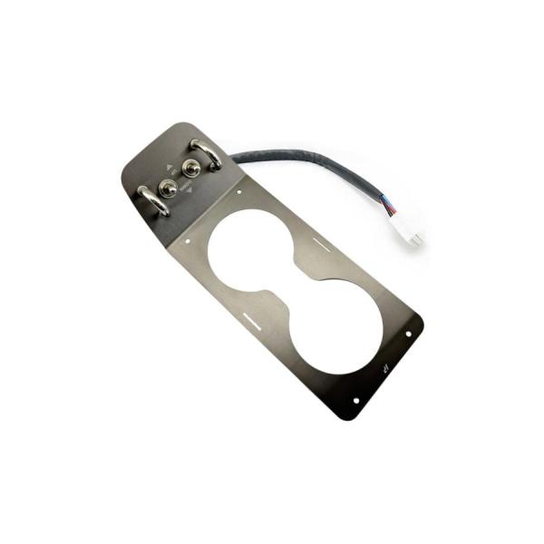 [特価品]ジャスパフォーマンス カップホルダー P/Wスイッチ一体型 ブラックステンレスヘアライン ...