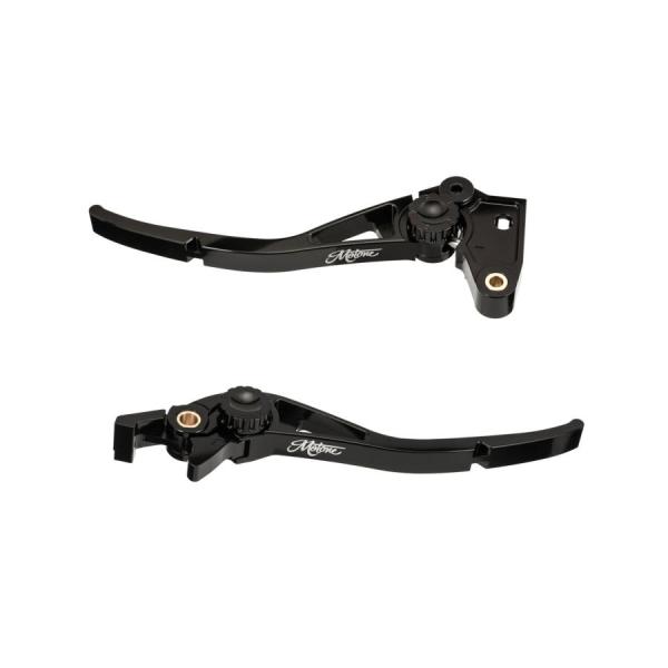 Motone(モートーン) レバーセット PIKE アルミ ブラック T100/T120 (05-2...