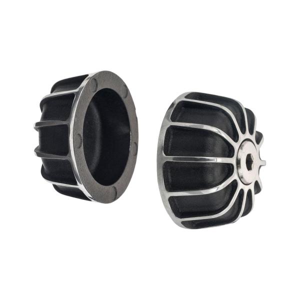 Motone(モートーン) バーエンド GEMINI ブラック/ポリッシュ T100/T120 (1...