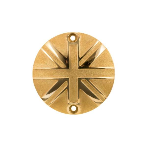 Motone(モートーン) クラッチバッジ ユニオンジャック ブラス T100/T120 (16-2...