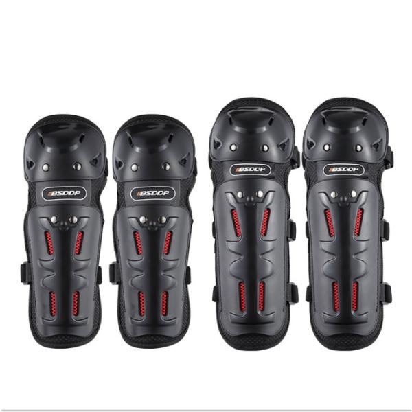 転倒時のダメージを軽減 肘 脛 膝 プロテクター 4点セット バイク 自転車 サバゲーなどに　軽量　...