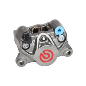 brembo (ブレンボ) P2-RS84 2Pキャリパー Φ34 チタニウム/赤ロゴ 20-B852-78｜plotonlinestore