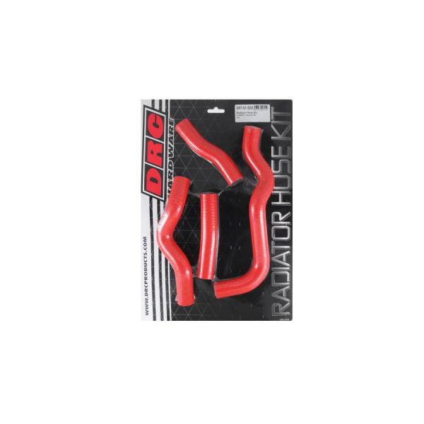 DRC (ディーアールシー) ラジエターホースキット(K) レッド KLX250/Dトラ