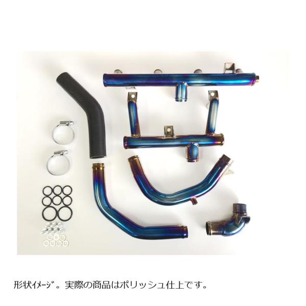 ノジマエンジニアリング チタンウオーターパイプセット ポリッシュ ZRX1200R/S ALL NJ...