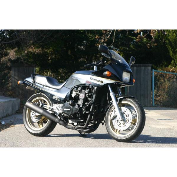 ノジマエンジニアリング メガホン フルエキゾースト 4-1SC ステンブラック GPZ900R AL...