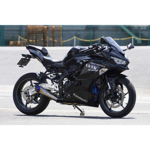 OVER RACING (オーバーレーシング) チタンメガホンマフラー 4-2-1 ZX-25R Z...