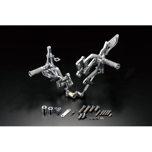 OVER RACING (オーバーレーシング) バックステップ 4ポジション シルバー エイプ100...