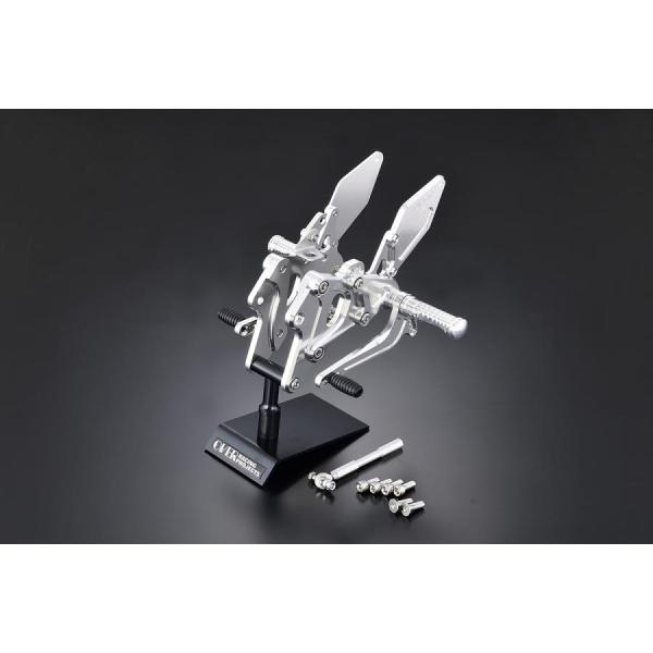 OVER RACING (オーバーレーシング) レーシング バックステップ 4ポジション シルバー ...