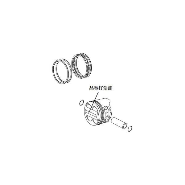 SP武川 (SPタケガワ) PISTON KIT ポジションキット 105cc CD90エンジン用 ...