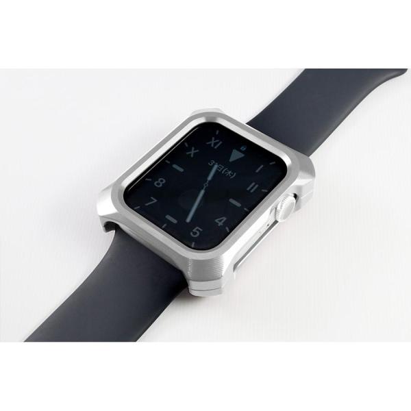 ギルドデザイン ソリッドバンパー シルバー Apple Watch 44mm シリーズ4 5 6 S...