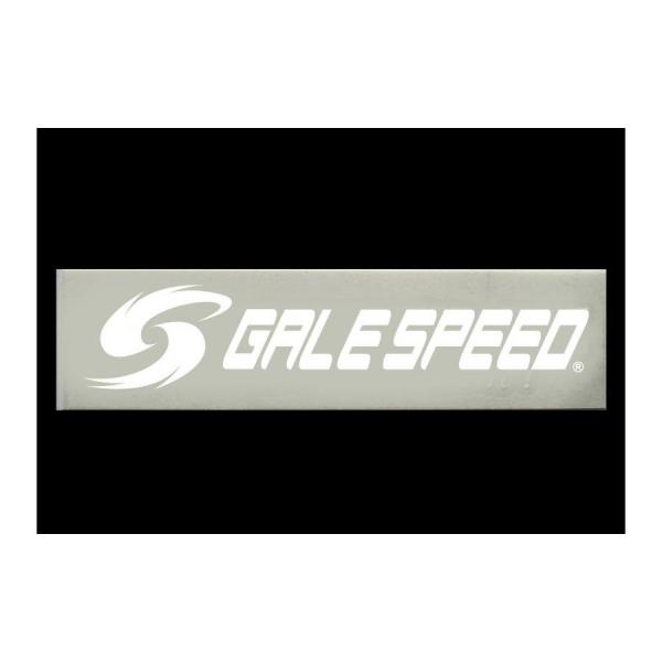 GALE SPEED (ゲイルスピード) ロゴステッカー 抜き ホワイト文字 180mm GALE ...