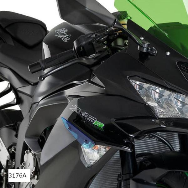 Puig(プーチ) サイドダウンフォーススポイラー ブルー ZX-6R 636 3176A