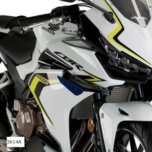 Puig(プーチ) サイドダウンフォーススポイラー ブルー CBR500R 400R 3614A｜plotonlinestore