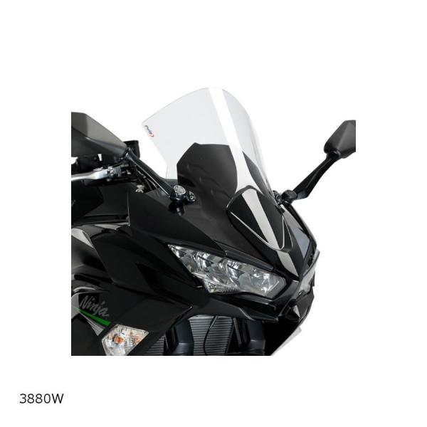 Puig(プーチ) レーシングスクリーン R-RACER クリア NINJA650 ニンジャ650 ...