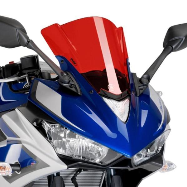Puig(プーチ) レーシングスクリーン レッド YZF-R25 7649R