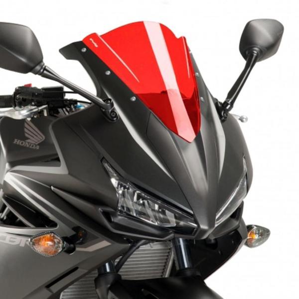 Puig(プーチ) レーシングスクリーン レッド CBR400 500R 8903R