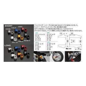 シフトアップ アルミスライダー M10/ロング ユニバーサル レッド