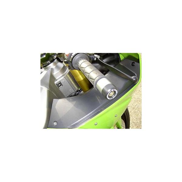 R&amp;G (アールアンドジー) バーエンドスライダー ブラック ZRX1200R ZX-12R ZRX...