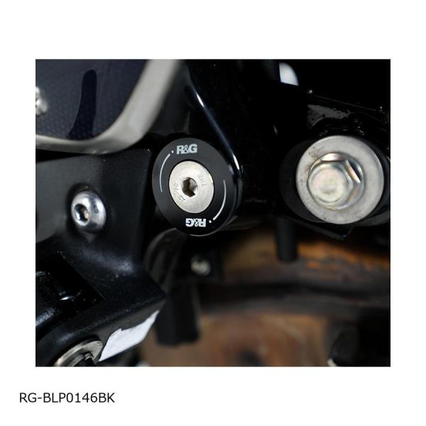 R&amp;G (アールアンドジー ) Rear Footrest Plates:ブラック Speed400...