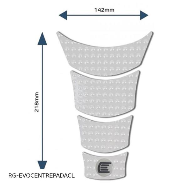 R&amp;G (アールアンドジー ) Eazi-Grip タンクグリップ:EVO:クリア Centre タ...
