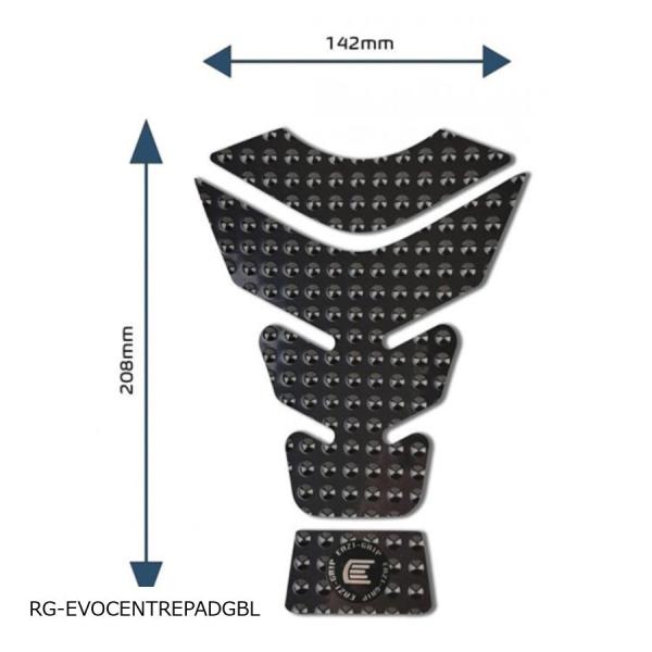 R&amp;G (アールアンドジー ) Eazi-Grip タンクグリップ:EVO:ブラック COLOR C...