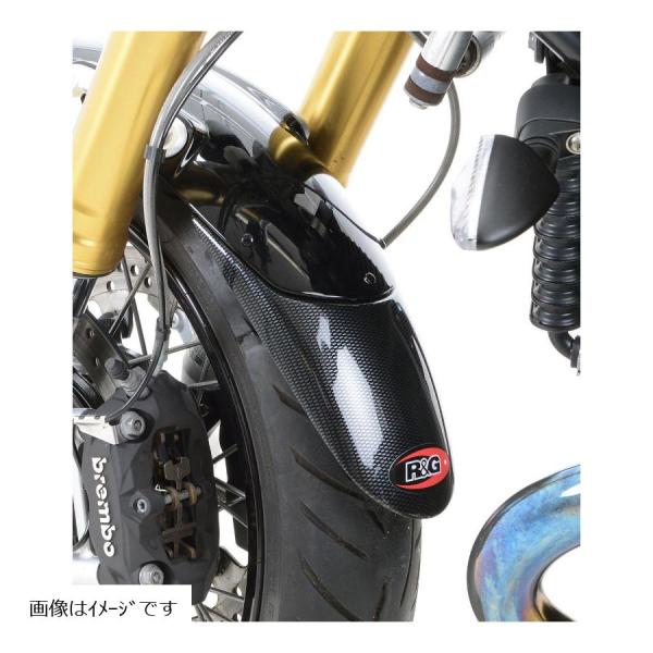 R&amp;G (アールアンドジー) フロントフェンダーエクステンダーカーボン柄 ZX636 ZX-6R Z...